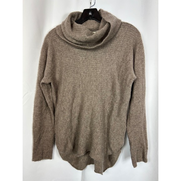 Cynthia Rowley Sweaters - Cynthia Rowley Minimalist Taupe 100% Cashmere Cowl Neck Sweater S/M